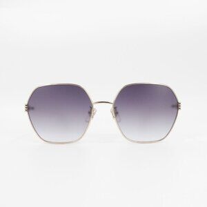 Gucci GG1285 Square Sunglasses Gold Gray OS
